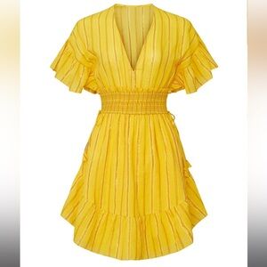 Saylor yellow Adrianne Dress